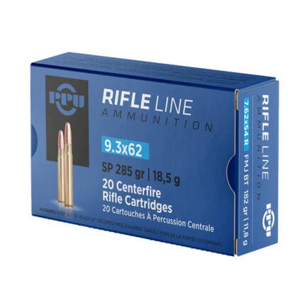 PPU 9.3X62 285GR SP