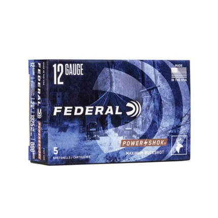 FEDERAL 12GA 2-3/4 00BUCK 1325FPS POWERSHOK 5RD