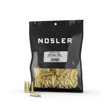 NOSLER 204 RUGER BRASS 250CT 10057