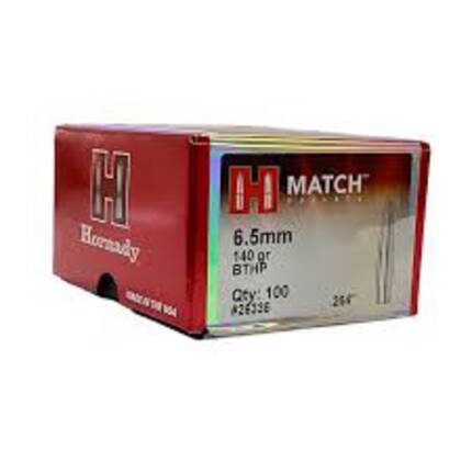 HORNADY 6.5MM 140GR BTHP MATCH 100CT 26335