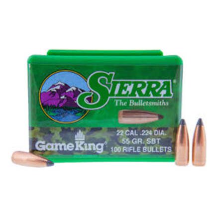SIERRA 22CAL 55GR SBT GAMEKING 100CT 1365