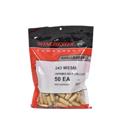 WINCHESTER 243 WSSM BRASS 50CT
