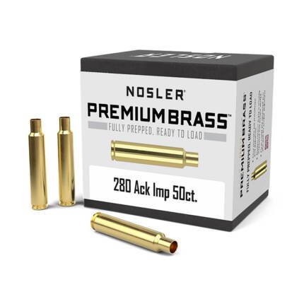 NOSLER 280 ACKLEY IMP BRASS 50CT 10175