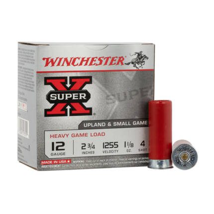 WINCHESTER 12GA 2-3/4IN #4 1255FPS 1-1/8OZ SUPER X