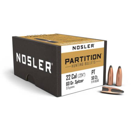 NOSLER 22CAL 60GR PARTITION 50CT 16316