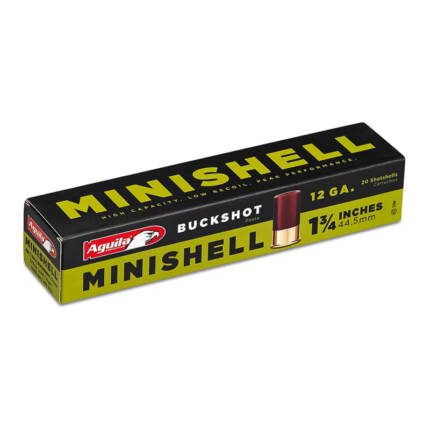 AGUILA 12GA 1-3/4IN BUCK 1200FPS 5/8OZ MINISHELL 20CT