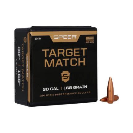 SPEER 30CAL 168GR BTHP TARGET MATCH 100CT 2040