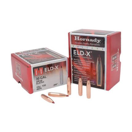 HORNADY 30CAL 200GR ELD-X 100CT 3076