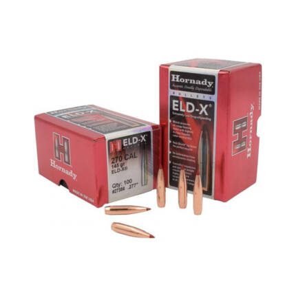 HORNADY 270CAL 145GR ELD-X 100CT 27356