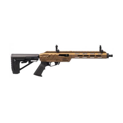 ADLER 22LR RF224 TACTICAL 10RD 12IN W/SIGHTS SEMI-AUTO BRNZ