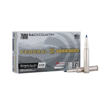 FEDERAL 7MM BACKCOUNTRY 170GR TERMINAL ASCENT PREMIUM