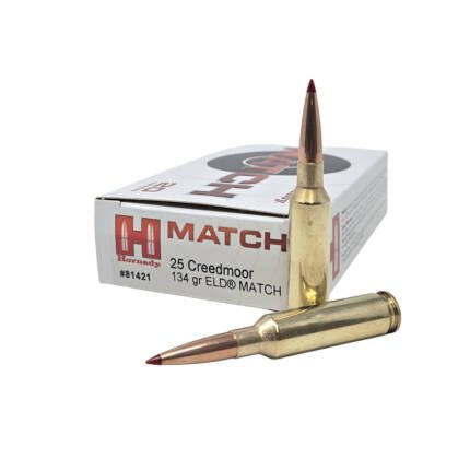 HORNADY 25 CREEDMOOR 134GR ELD MATCH AMMO