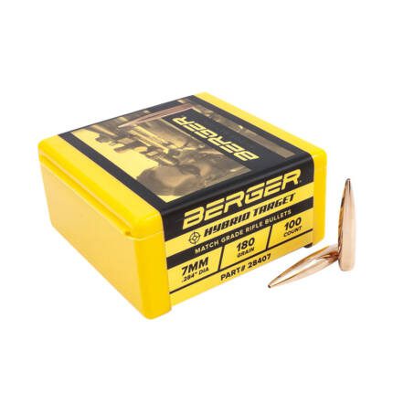 BERGER 7MM 180GR HYBRID TARGET 100CT 28407