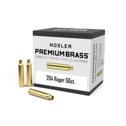 NOSLER 204 RUGER BRASS 50CT 10056