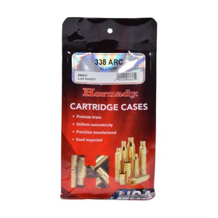 HORNADY 338 ARC BRASS 50CT 86837