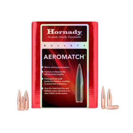 HORNADY 22CAL 69GR AERO-MATCH HPBT 500CT 227711