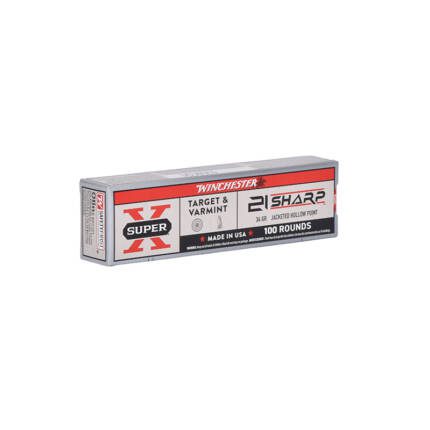 WINCHESTER 21 SHARP 34GR JHP GAME AND TARGET