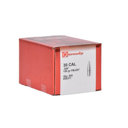 HORNADY 30CAL 150GR FMJ BT 500CT 30371
