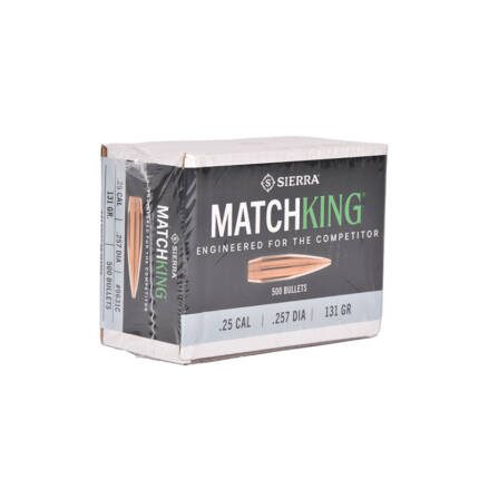 SIERRA 25CAL 131GR HPBT-CN MATCHKING 500CT 9631C