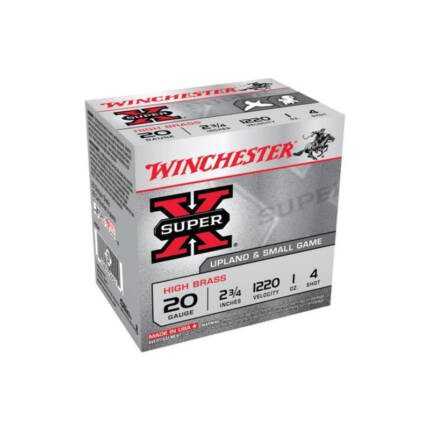 WINCHESTER LEAD SHOT 20 GA #4 25 PACK