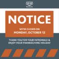 STORE CLOSED Thanksgiving